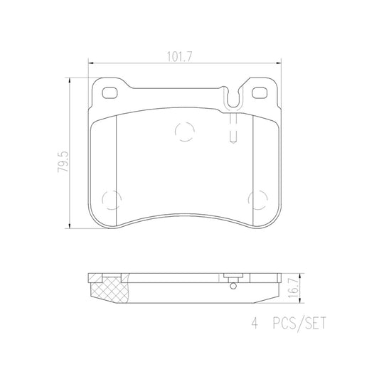 P50073N Brembo PRIME Ceramic Disc Brake Pad Set Brembo Brake Canada