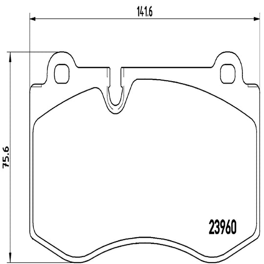 P50074 Brembo Premium Low-Met OE Equivalent Pad Brembo Brake Canada
