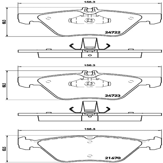 P50075 Brembo Premium Low-Met OE Equivalent Pad Brembo Brake Canada