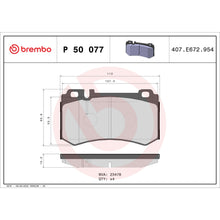 Load image into Gallery viewer, P50077 Brembo Premium Low-Met OE Equivalent Pad Brembo Brake Canada