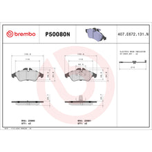Load image into Gallery viewer, P50080N Brembo PRIME Ceramic Disc Brake Pad Set Brembo Brake Canada