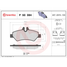 Load image into Gallery viewer, P50084 Brembo Premium Low-Met OE Equivalent Pad Brembo Brake Canada