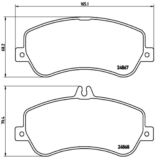 P50086 Brembo Premium Low-Met OE Equivalent Pad Brembo Brake Canada