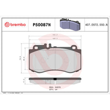 Load image into Gallery viewer, P50087N Brembo PRIME Ceramic Disc Brake Pad Set Brembo Brake Canada