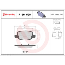 Load image into Gallery viewer, P50090 Brembo Premium Low-Met OE Equivalent Pad Brembo Brake Canada