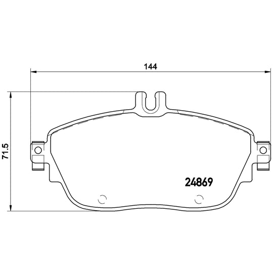 P50093X Brembo XTRA Low-Met Disc Brake Pad Set Brembo Brake Canada