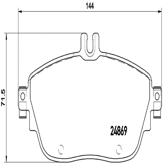 P50093 Brembo Premium Low-Met OE Equivalent Pad Brembo Brake Canada