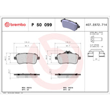 Load image into Gallery viewer, P50099 Brembo Premium Low-Met OE Equivalent Pad Brembo Brake Canada