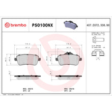 Load image into Gallery viewer, P50100NX Brembo XTRA Ceramic Disc Brake Pad Set Brembo Brake Canada