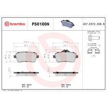 Load image into Gallery viewer, P50100N Brembo PRIME Ceramic Disc Brake Pad Set Brembo Brake Canada