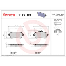Charger l'image dans la galerie, P50101 Brembo Premium Low-Met OE Equivalent Pad Brembo Brake Canada