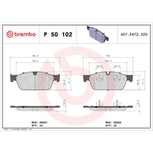 Load image into Gallery viewer, P50102 Brembo Premium Low-Met OE Equivalent Pad Brembo Brake Canada