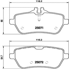 Load image into Gallery viewer, P50103 Brembo Premium Low-Met OE Equivalent Pad Brembo Brake Canada