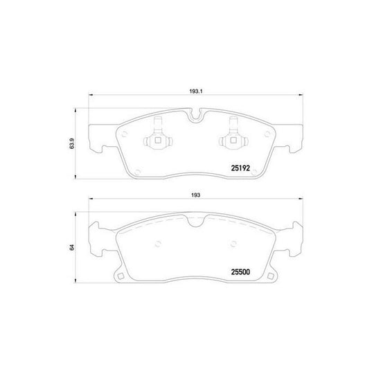 P50109 Brembo Premium Low-Met OE Equivalent Pad Brembo Brake Canada