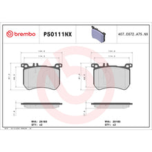 Charger l'image dans la galerie, P50111NX Brembo XTRA Ceramic Disc Brake Pad Set Brembo Brake Canada