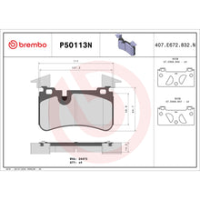 Load image into Gallery viewer, P50113N Brembo PRIME Ceramic Disc Brake Pad Set Brembo Brake Canada