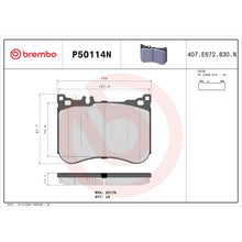 Load image into Gallery viewer, P50114N Brembo PRIME Ceramic Disc Brake Pad Set Brembo Brake Canada