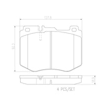 Load image into Gallery viewer, P50120N Brembo PRIME Ceramic Disc Brake Pad Set Brembo Brake Canada