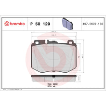 Load image into Gallery viewer, P50120 Brembo Premium Low-Met OE Equivalent Pad Brembo Brake Canada