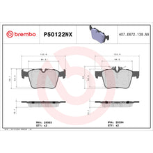 Charger l'image dans la galerie, P50122NX Brembo XTRA Ceramic Disc Brake Pad Set Brembo Brake Canada