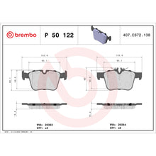 Load image into Gallery viewer, P50122 Brembo Premium Low-Met OE Equivalent Pad Brembo Brake Canada