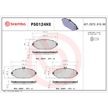 Charger l'image dans la galerie, P50124NX Brembo XTRA Ceramic Disc Brake Pad Set Brembo Brake Canada