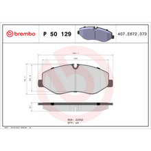 Load image into Gallery viewer, P50129 Brembo Premium Low-Met OE Equivalent Pad Brembo Brake Canada