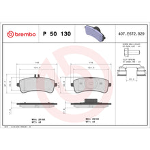 Load image into Gallery viewer, P50130 Brembo Premium Low-Met OE Equivalent Pad Brembo Brake Canada