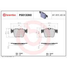 Load image into Gallery viewer, P50133NX Brembo XTRA Ceramic Disc Brake Pad Set Brembo Brake Canada