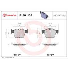 Charger l'image dans la galerie, P50133 Brembo Premium Low-Met OE Equivalent Pad Brembo Brake Canada