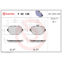 Load image into Gallery viewer, P50138 Brembo Premium Low-Met OE Equivalent Pad Brembo Brake Canada