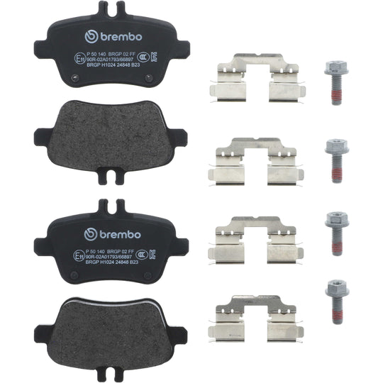 KT04320 Low-Met Brake Pad and UV Coated Solid  Brake Disc Kit Brembo Canada