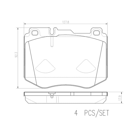 P50145N Brembo PRIME Ceramic Disc Brake Pad Set Brembo Brake Canada