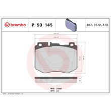 Load image into Gallery viewer, P50145 Brembo Premium Low-Met OE Equivalent Pad Brembo Brake Canada