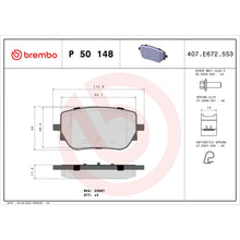 Load image into Gallery viewer, P50148 Brembo Premium Low-Met OE Equivalent Pad Brembo Brake Canada