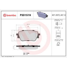 Load image into Gallery viewer, P50151N Brembo PRIME Ceramic Disc Brake Pad Set Brembo Brake Canada