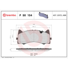 Charger l'image dans la galerie, P50154 Brembo Premium Low-Met OE Equivalent Pad Brembo Brake Canada