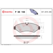 Load image into Gallery viewer, P50155 Brembo Premium Low-Met OE Equivalent Pad Brembo Brake Canada