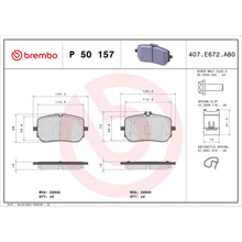 Charger l'image dans la galerie, P50157 Brembo Premium Low-Met OE Equivalent Pad Brembo Brake Canada