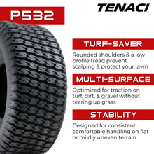 Load image into Gallery viewer, TEN2512009-P532 25X12.00-9 4PR Tenaci Journey P532 Lawn &amp; Garden Tenaci Journey Tires Canada