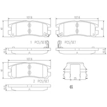 Load image into Gallery viewer, P54012N Brembo PRIME Ceramic Disc Brake Pad Set Brembo Brake Canada