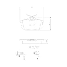 Load image into Gallery viewer, P54023N Brembo PRIME Ceramic Disc Brake Pad Set Brembo Brake Canada