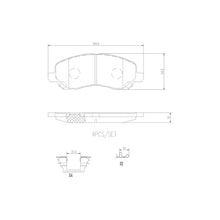 Load image into Gallery viewer, P54030N Brembo PRIME Ceramic Disc Brake Pad Set Brembo Brake Canada