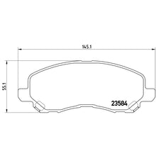 Load image into Gallery viewer, P54030X Brembo XTRA Low-Met Disc Brake Pad Set Brembo Brake Canada