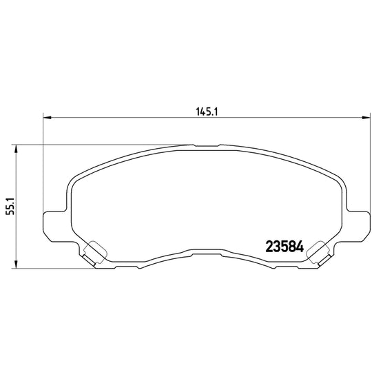 P54030X Brembo XTRA Low-Met Disc Brake Pad Set Brembo Brake Canada
