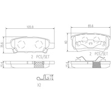 Load image into Gallery viewer, P54034N Brembo PRIME Ceramic Disc Brake Pad Set Brembo Brake Canada