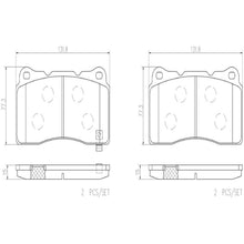 Load image into Gallery viewer, P54039N Brembo PRIME Ceramic Disc Brake Pad Set Brembo Brake Canada