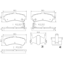 Load image into Gallery viewer, P56035N Brembo PRIME Ceramic Disc Brake Pad Set Brembo Brake Canada
