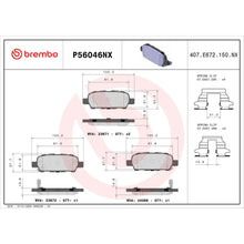 Load image into Gallery viewer, P56046NX Brembo XTRA Ceramic Disc Brake Pad Set Brembo Brake Canada
