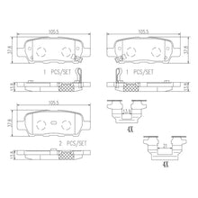 Load image into Gallery viewer, P56046N Brembo PRIME Ceramic Disc Brake Pad Set Brembo Brake Canada
